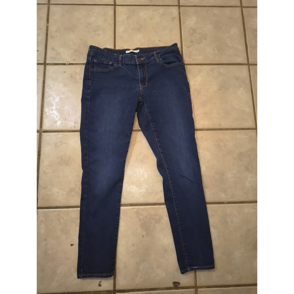 Levi's 711 Skinny Jeans Women's Size 32 Dark Wash Stretch Denim Pants